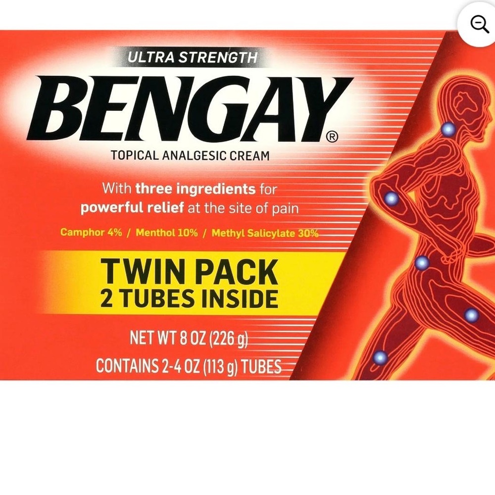 Ultra Strength Topical Analgesic Cream - Red Twin Pack